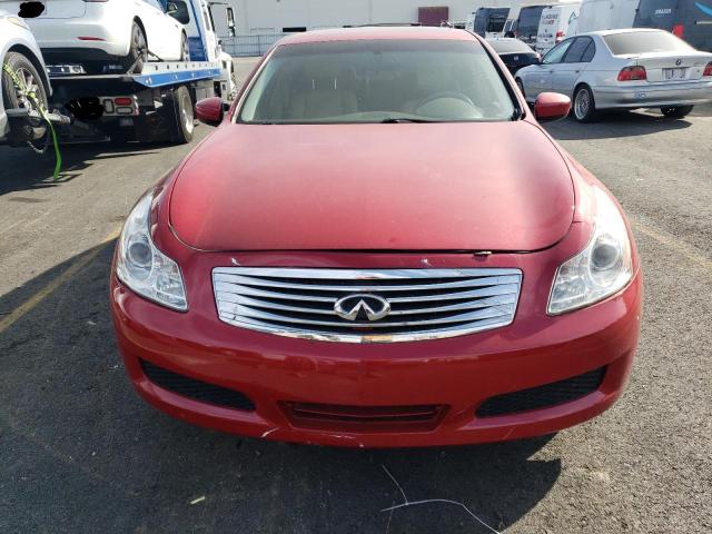 JNKCV61E39M304312 - 2009 INFINITI G37 BASE RED photo 5