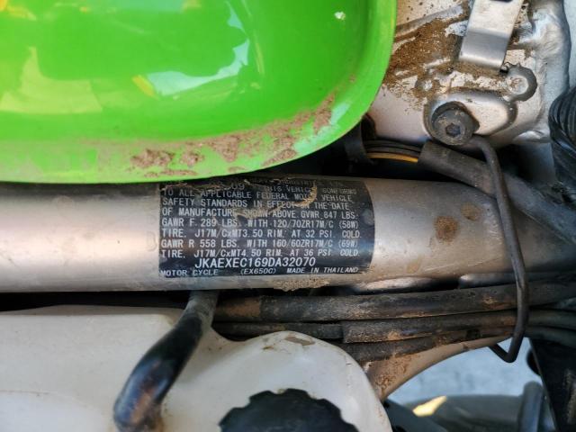 JKAEXEC169DA32070 - 2009 KAWASAKI EX650 C 绿色 照片 10