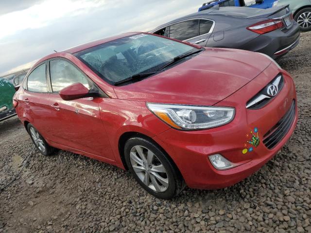 KMHCU4AEXEU738158 - 2014 HYUNDAI ACCENT GLS RED photo 4