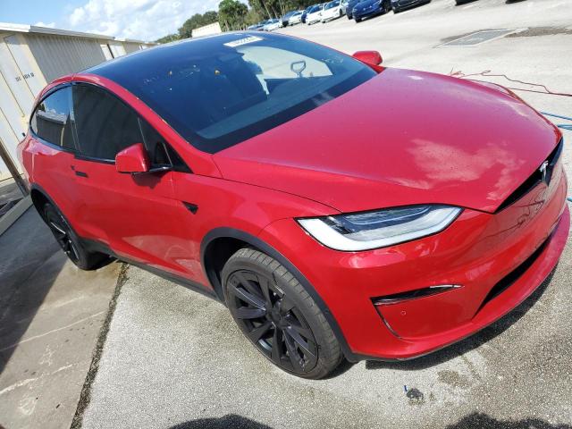 7SAXCBE64NF358499 - 2022 TESLA MODEL X RED photo 4