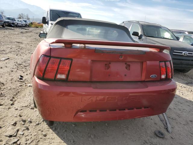 1FAFP446X4F216135 - 2004 FORD MUSTANG RED photo 6