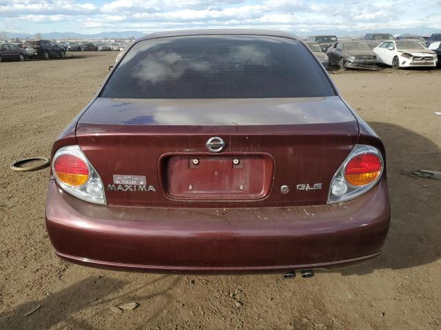 JN1DA31A42T317887 - 2002 NISSAN MAXIMA GLE MAROON photo 6