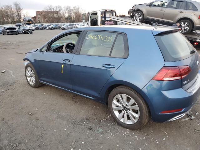 3VWW57AU4LM001592 - 2020 VOLKSWAGEN GOLF BLUE photo 2