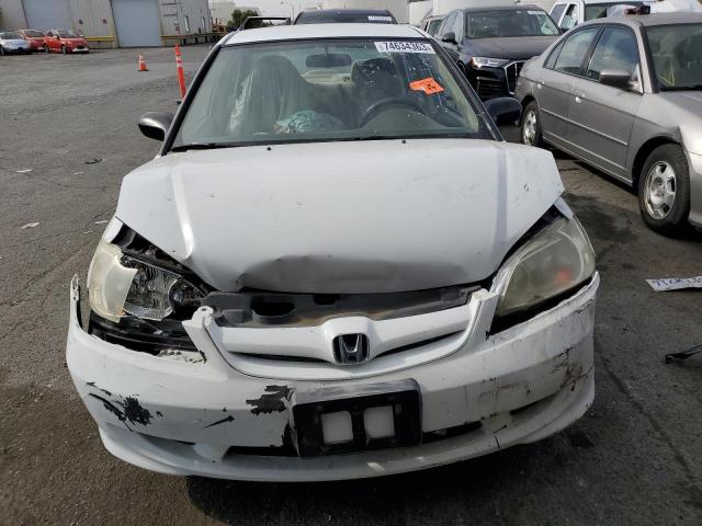 2HGES16395H600284 - 2005 HONDA CIVIC DX VP 白色 照片 5