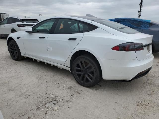 5YJSA1E5XMF434594 - 2021 TESLA MODEL S WHITE photo 2