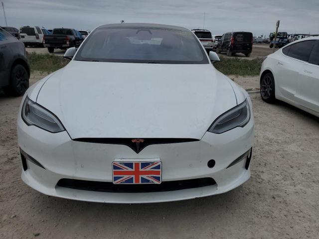 5YJSA1E5XMF434594 - 2021 TESLA MODEL S WHITE photo 5