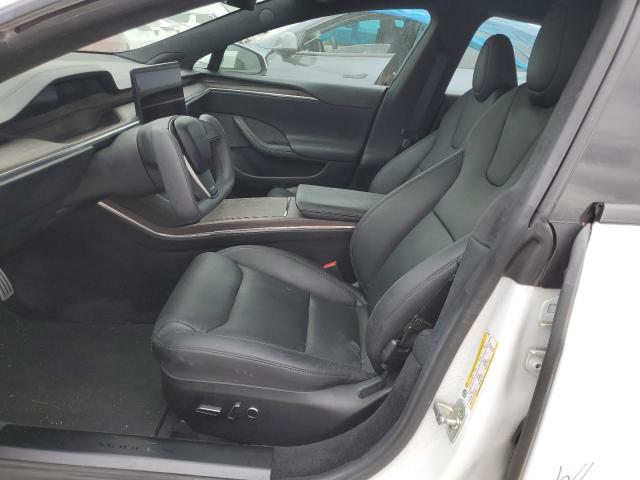 5YJSA1E5XMF434594 - 2021 TESLA MODEL S WHITE photo 7