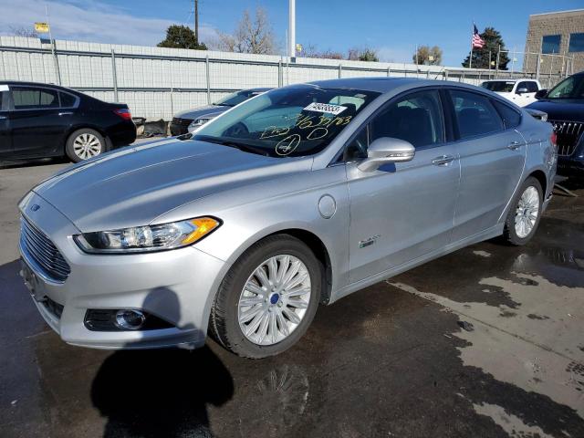 3FA6P0SU5ER111095 - 2014 FORD FUSION TITANIUM PHEV SILVER photo 1