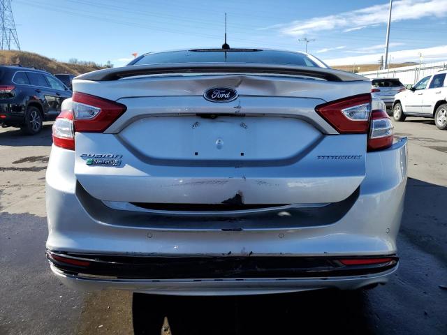 3FA6P0SU5ER111095 - 2014 FORD FUSION TITANIUM PHEV SILVER photo 6