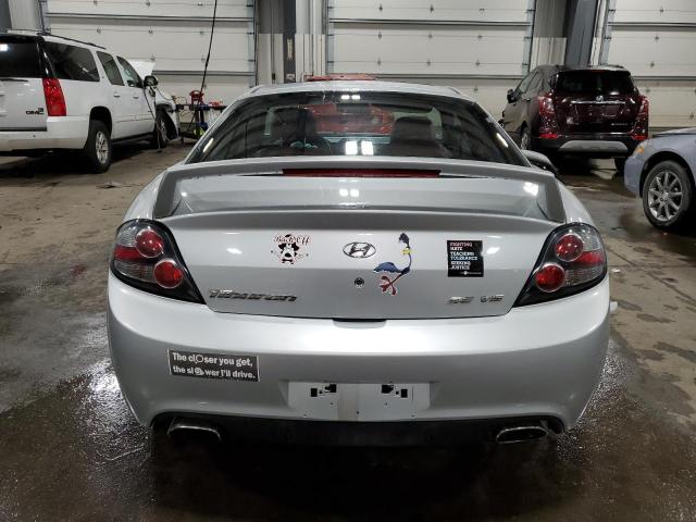 KMHHN66F27U262250 - 2007 HYUNDAI TIBURON GT SILVER photo 6