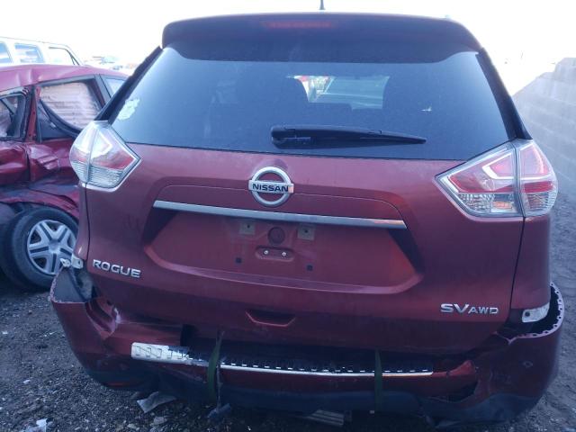 KNMAT2MV8FP543531 - 2015 NISSAN ROGUE S RED photo 6