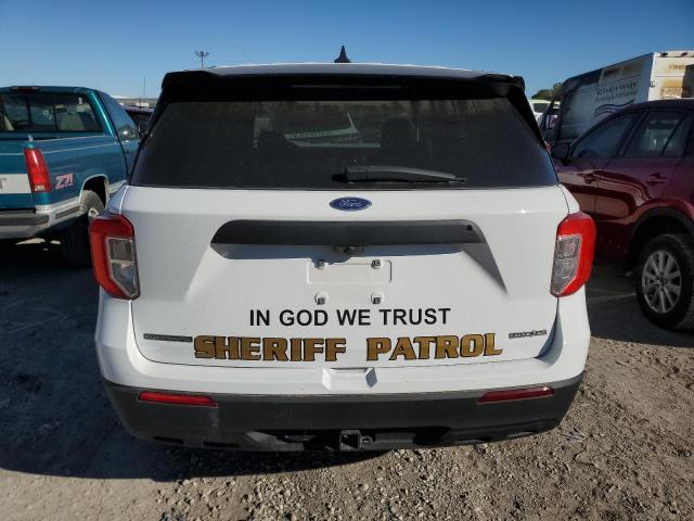 1FM5K8AB3NGB80924 - 2022 FORD EXPLORER POLICE INTERCEPTOR თეთრი ფოტო 6