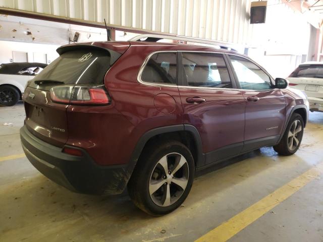 1C4PJLDB3KD427788 - 2019 JEEP CHEROKEE LIMITED BURGUNDY photo 3