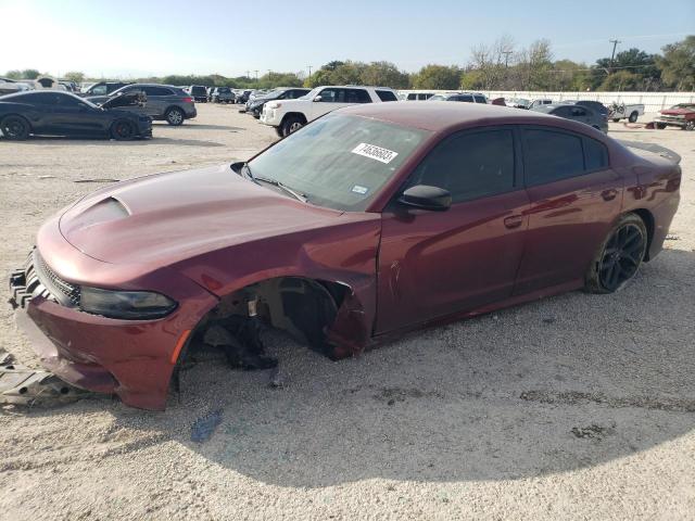 2C3CDXCT3MH591401 - 2021 DODGE CHARGER R/T MAROON photo 1