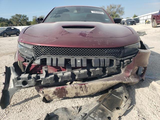 2C3CDXCT3MH591401 - 2021 DODGE CHARGER R/T MAROON photo 5