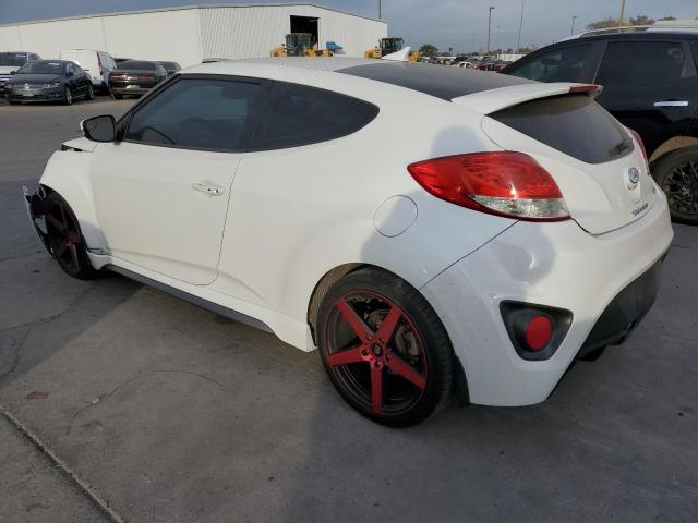 KMHTC6AE4EU196831 - 2014 HYUNDAI VELOSTER TURBO WHITE photo 2