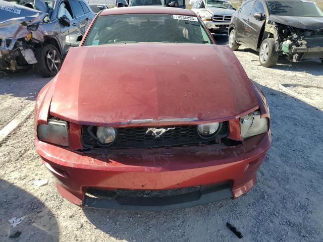 1ZVHT82H375287999 - 2007 FORD MUSTANG GT BURGUNDY photo 5