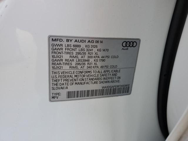 WA1DGAFE9FD003612 - 2015 AUDI Q7 PRESTIGE WHITE photo 14