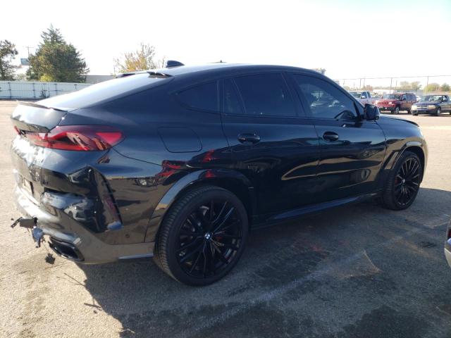 5UXCY8C08N9M90415 - 2022 BMW X6 M50I BLACK photo 3