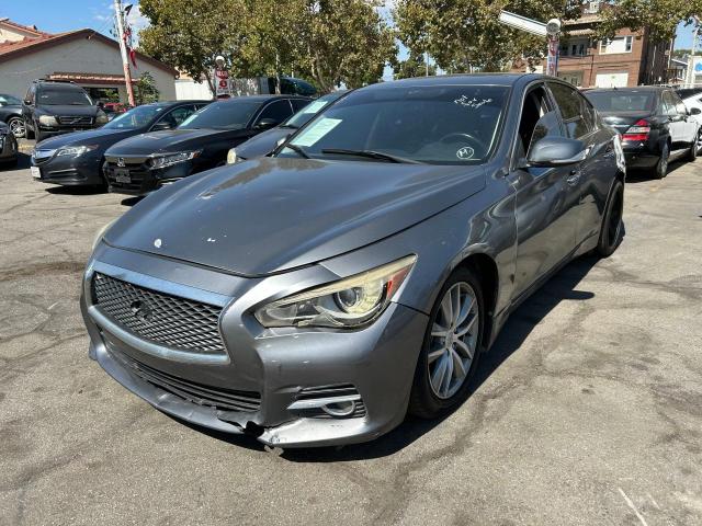 JN1EV7AP3GM305803 - 2016 INFINITI Q50 PREMIUM GRAY photo 2