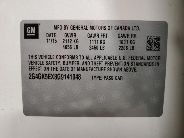 2G4GK5EX8G9141048 - 2016 BUICK REGAL WHITE photo 13