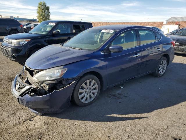 3N1AB7AP9JY328286 - 2018 NISSAN SENTRA S BLUE photo 1