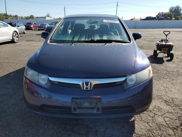 1HGFA16547L136352 - 2007 HONDA CIVIC LX BLUE photo 5