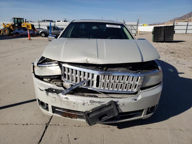 3LNHM28T27R615396 - 2007 LINCOLN MKZ WHITE photo 5