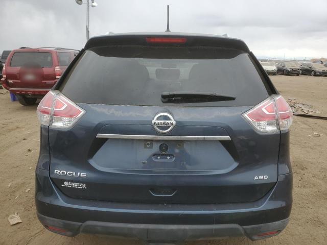 KNMAT2MV1GP644606 - 2016 NISSAN ROGUE S GRAY photo 6