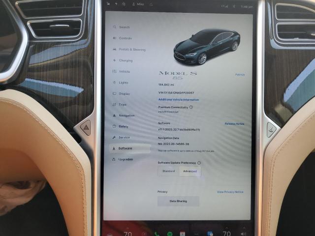 5YJSA1DNXDFP20057 - 2013 TESLA MODEL S Սև լուսանկար 9