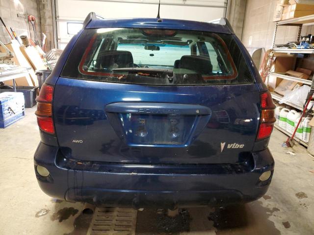 5Y2SM63815Z467836 - 2005 PONTIAC VIBE BLUE photo 6