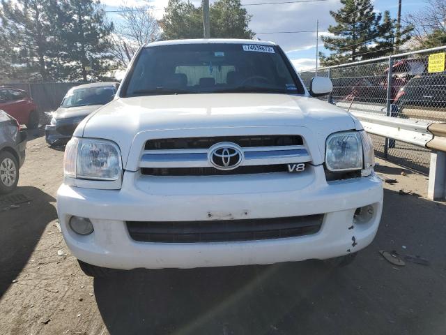 5TDBT48A86S265100 - 2006 TOYOTA SEQUOIA LIMITED WHITE photo 5