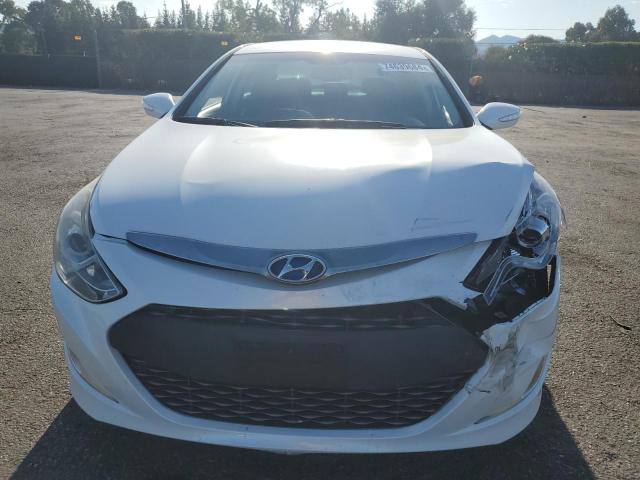 KMHEC4A4XEA115353 - 2014 HYUNDAI SONATA HYBRID WHITE photo 5