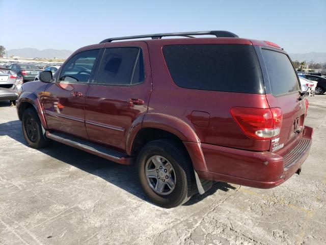 5TDBT48A06S271778 - 2006 TOYOTA SEQUOIA LIMITED RED photo 2