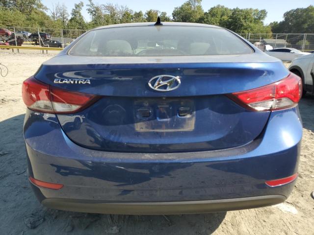 5NPDH4AE2FH595733 - 2015 HYUNDAI ELANTRA SE BLUE photo 6