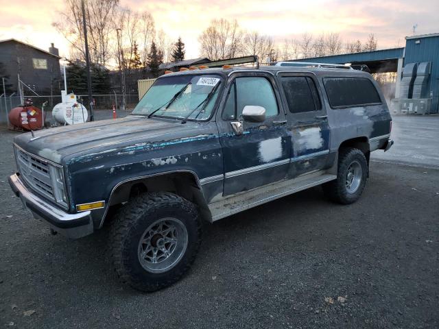 1GNGV26K0HF173831 - 1987 CHEVROLET SUBURBAN V200 GRAY photo 1