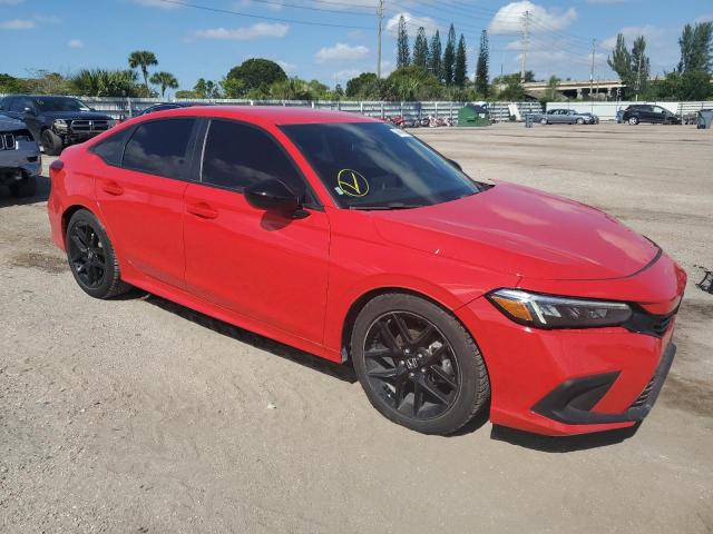 2HGFE2F56NH590588 - 2022 HONDA CIVIC SPORT 红色 照片 4