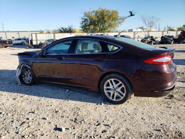 3FA6P0HR8DR266919 - 2013 FORD FUSION SE BURGUNDY photo 2