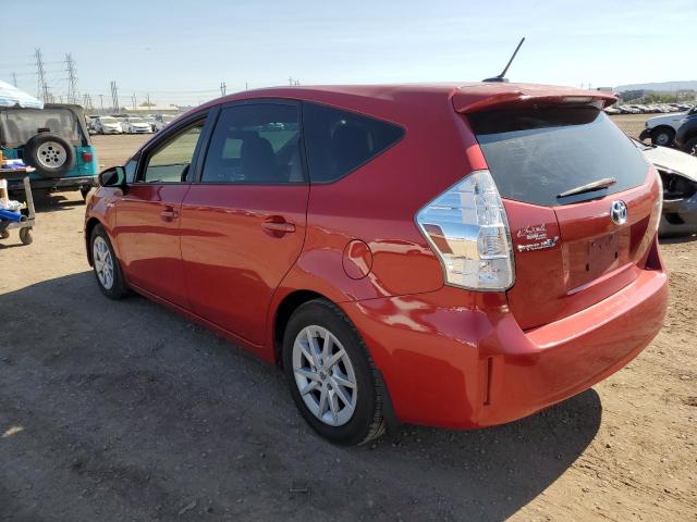 JTDZN3EU1D3267559 - 2013 TOYOTA PRIUS V RED photo 2