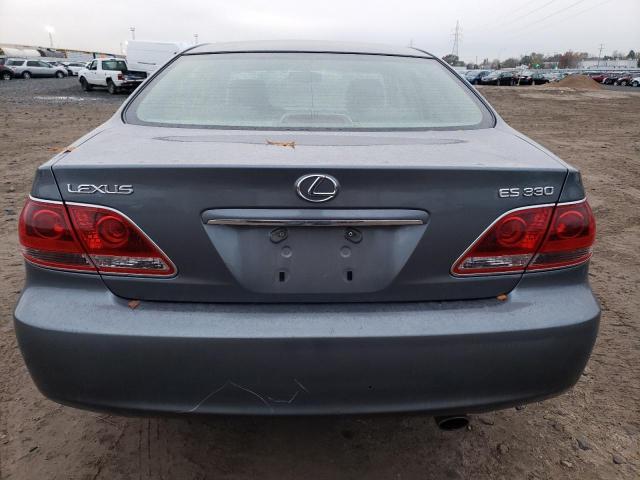 JTHBA30G665143985 - 2006 LEXUS ES 330 BLUE photo 6