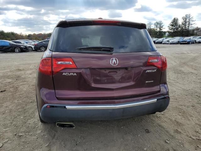 2HNYD2H69BH533999 - 2011 ACURA MDX TECHNOLOGY MAROON photo 6