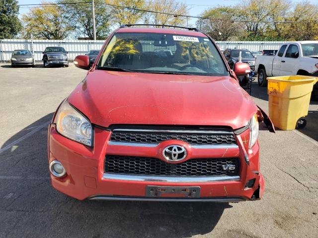 2T3DK4DV2AW017193 - 2010 TOYOTA RAV4 LIMITED RED photo 5