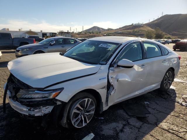 1HGCV3F43MA008413 - 2021 HONDA ACCORD HYBRID EX WHITE photo 1