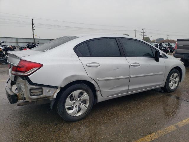 19XFB2F52DE029726 - 2013 HONDA CIVIC LX SILVER photo 3