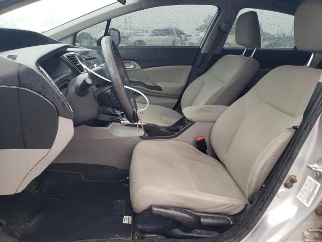 19XFB2F52DE029726 - 2013 HONDA CIVIC LX SILVER photo 7