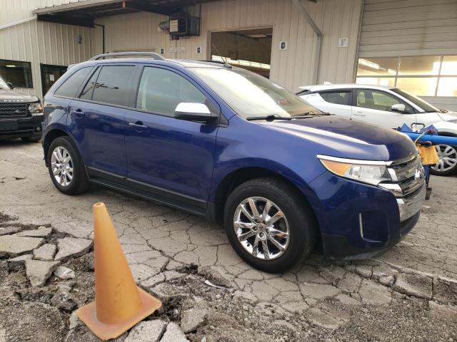 2FMDK3J98DBA63132 - 2013 FORD EDGE SEL BLUE photo 4