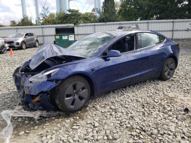 5YJ3E1EA0PF512651 - 2023 TESLA MODEL 3 BLUE photo 1