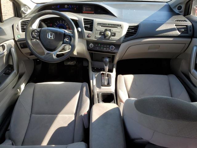 2HGFG3B53CH500414 - 2012 HONDA CIVIC LX GRAY photo 8