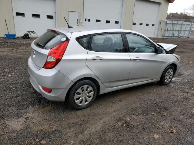 KMHCT5AE5GU275079 - 2016 HYUNDAI ACCENT SE SILVER photo 3