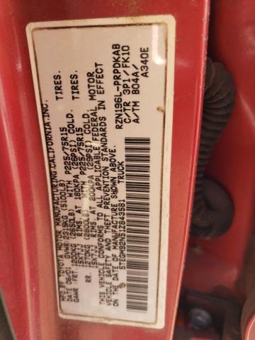 5TEGM92N51Z843581 - 2001 TOYOTA TACOMA DOUBLE CAB PRERUNNER RED photo 12